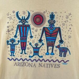 VTG 1998 Arizona Natives T Shirt Adult XL Yellow Loco Jack Single Stitch‎ READ